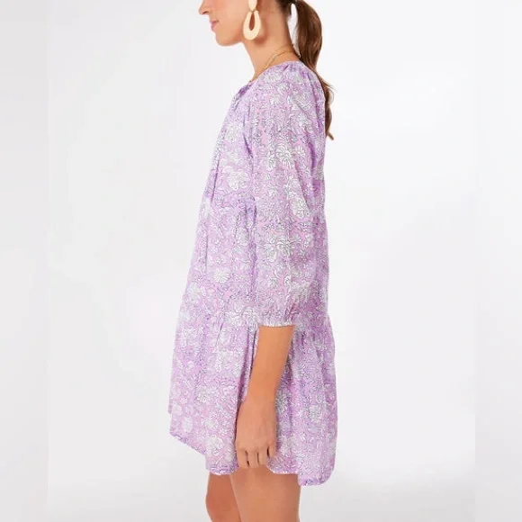 Tuckernuck Exclusive Violet and Indigo Nila Dali Dress by SZ Blockprints - Picture 5 of 13